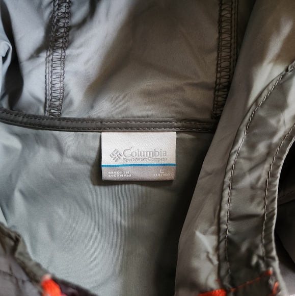 Columbia Kids Rain Jacket – Gray & Black with Red Zip (Size L/14-16) - Picture 8 of 10